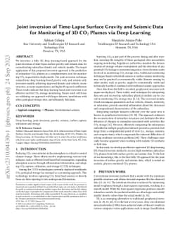 Joint inversion of Time-Lapse Surface Gravity and Seismic Data for
  Monitoring of 3D CO$_2$ Plumes via Deep Learning