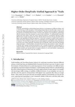 Higher-Order DeepTrails: Unified Approach to *Trails