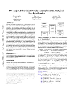 DP-starJ: A Differential Private Scheme towards Analytical Star-Join
  Queries