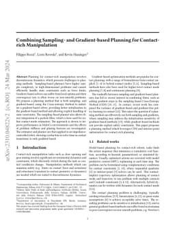 Combining Sampling- and Gradient-based Planning for Contact-rich
  Manipulation