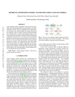 Retrieval-Generation Synergy Augmented Large Language Models
