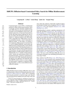 DiffCPS: Diffusion Model based Constrained Policy Search for Offline
  Reinforcement Learning