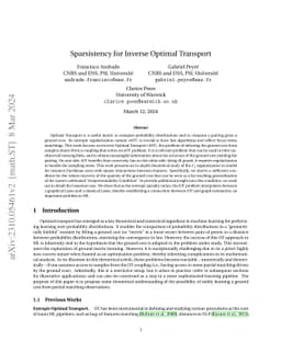 Sparsistency for Inverse Optimal Transport