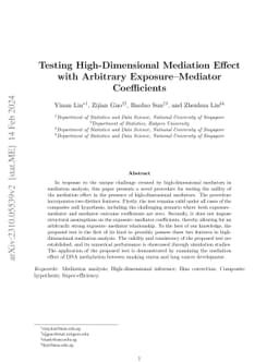 Testing High-Dimensional Mediation Effect with Arbitrary
  Exposure-Mediator Coefficients