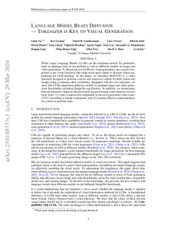 Language Model Beats Diffusion -- Tokenizer is Key to Visual Generation