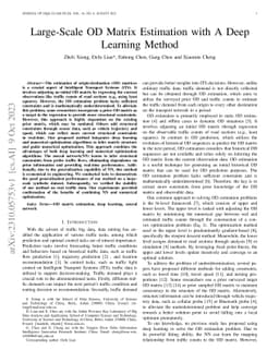 Large-Scale OD Matrix Estimation with A Deep Learning Method