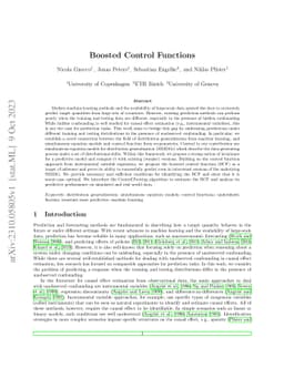 Boosted Control Functions