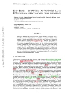FMM-Head: Enhancing Autoencoder-based ECG anomaly detection with prior
  knowledge