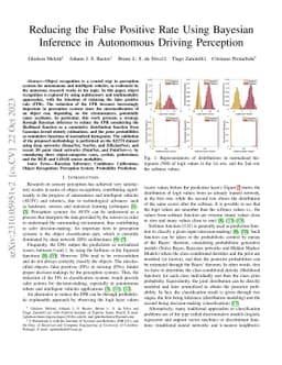 Reducing the False Positive Rate Using Bayesian Inference in Autonomous
  Driving Perception