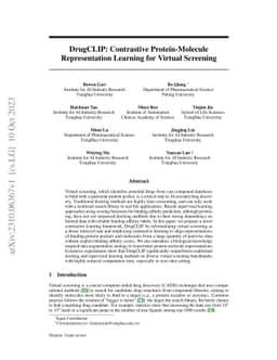 DrugCLIP: Contrastive Protein-Molecule Representation Learning for
  Virtual Screening