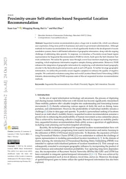 Memory efficient location recommendation through proximity-aware
  representation