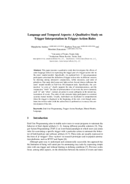 Language and Temporal Aspects: A Qualitative Study on Trigger
  Interpretation in Trigger-Action Rules