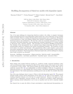 Hoeffding decomposition of black-box models with dependent inputs