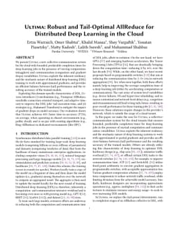 Ultima: Robust and Tail-Optimal AllReduce for Distributed Deep Learning
  in the Cloud
