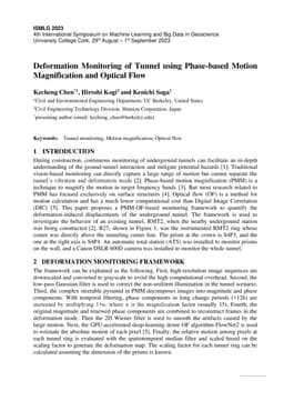 Deformation Monitoring of Tunnel using Phase-based Motion Magnification
  and Optical Flow