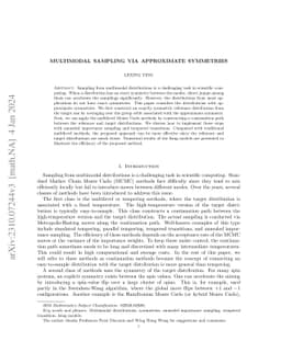 Multimodal Sampling via Approximate Symmetries