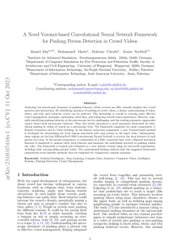 A Novel Voronoi-based Convolutional Neural Network Framework for Pushing
  Person Detection in Crowd Videos