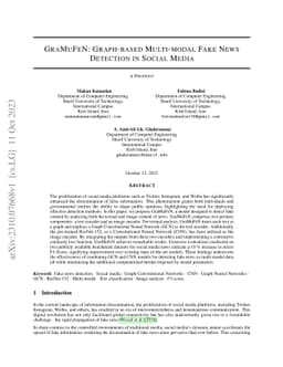 GRaMuFeN: Graph-based Multi-modal Fake News Detection in Social Media