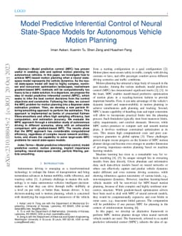 Model Predictive Inferential Control of Neural State-Space Models for Autonomous Vehicle Motion Planning