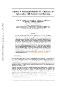 MetaBox: A Benchmark Platform for Meta-Black-Box Optimization with
  Reinforcement Learning