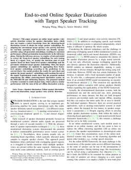 End-to-end Online Speaker Diarization with Target Speaker Tracking