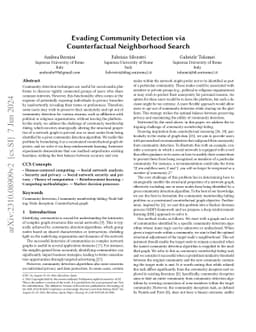 Evading Community Detection via Counterfactual Neighborhood Search