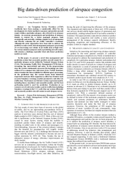 Big data-driven prediction of airspace congestion