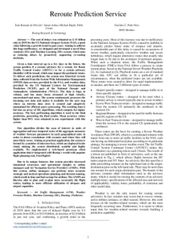 Reroute Prediction Service