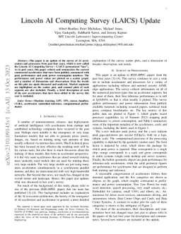 Lincoln AI Computing Survey (LAICS) Update