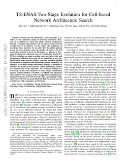TS-ENAS:Two-Stage Evolution for Cell-based Network Architecture Search