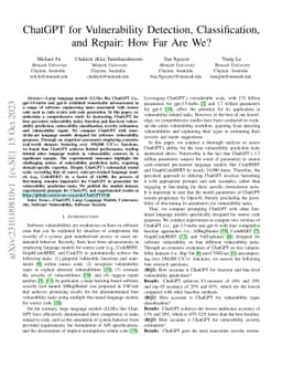 ChatGPT for Vulnerability Detection, Classification, and Repair: How Far
  Are We?