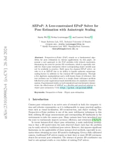 AP$n$P: A Less-constrained P$n$P Solver for Pose Estimation with Unknown
  Anisotropic Scaling or Focal Lengths