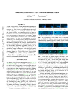 Flow Dynamics Correction for Action Recognition