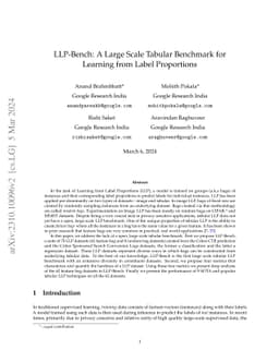 LLP-Bench: A Large Scale Tabular Benchmark for Learning from Label
  Proportions