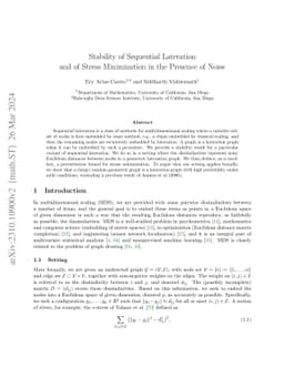Stability of Sequential Lateration and of Stress Minimization in the
  Presence of Noise