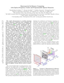 Hyperspectral In-Memory Computing with Optical Frequency Combs and
  Programmable Optical Memories
