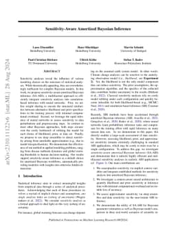 Sensitivity-Aware Amortized Bayesian Inference