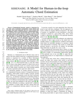 Serenade: A Model for Human-in-the-loop Automatic Chord Estimation