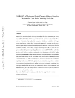 MST-GAT: A Multimodal Spatial-Temporal Graph Attention Network for Time
  Series Anomaly Detection