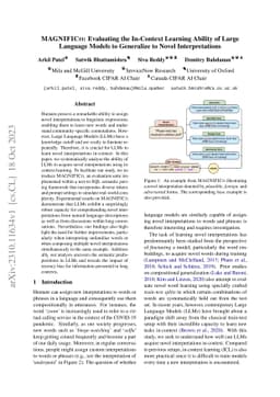 MAGNIFICo: Evaluating the In-Context Learning Ability of Large Language
  Models to Generalize to Novel Interpretations