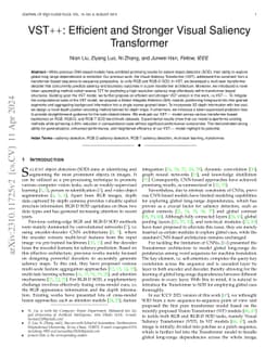 VST++: Efficient and Stronger Visual Saliency Transformer