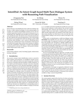 IntentDial: An Intent Graph based Multi-Turn Dialogue System with
  Reasoning Path Visualization