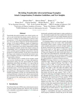 Revisiting Transferable Adversarial Image Examples: Attack
  Categorization, Evaluation Guidelines, and New Insights