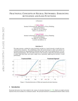 Fractional Concepts in Neural Networks: Enhancing Activation Functions