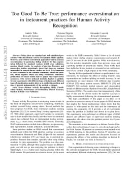 Too Good To Be True: performance overestimation in (re)current practices
  for Human Activity Recognition