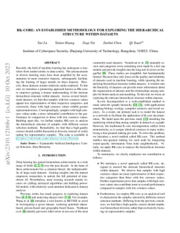 RK-core: An Established Methodology for Exploring the Hierarchical
  Structure within Datasets