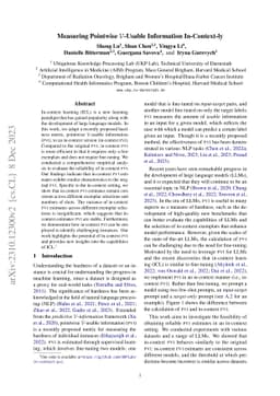 Measuring Pointwise $\mathcal{V}$-Usable Information In-Context-ly