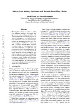 Solving Hard Analogy Questions with Relation Embedding Chains