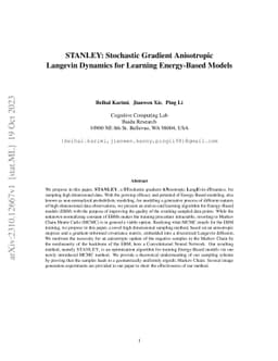 STANLEY: Stochastic Gradient Anisotropic Langevin Dynamics for Learning
  Energy-Based Models