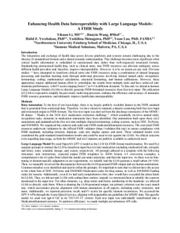 Enhancing Health Data Interoperability with Large Language Models: A
  FHIR Study
